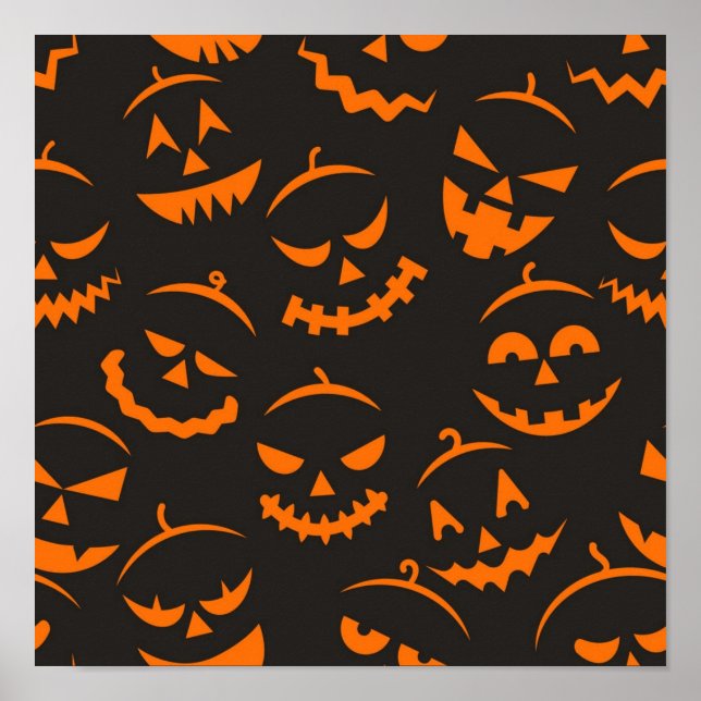Halloween mönster poster (Framsidan)
