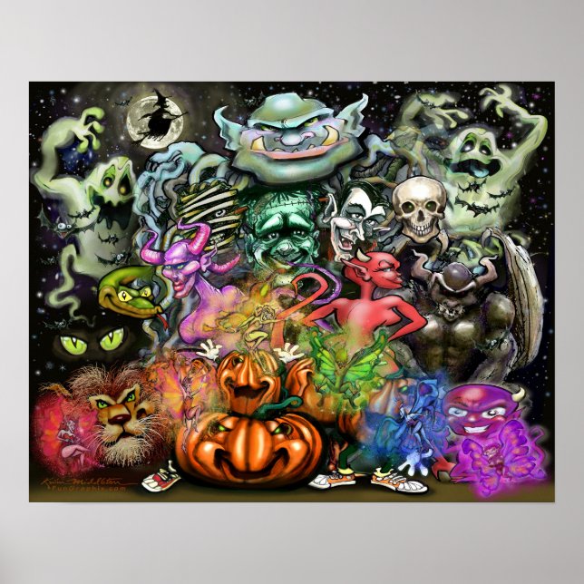 Halloween-monster Poster (Framsidan)