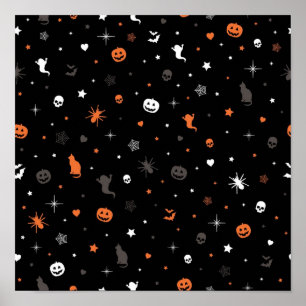 Halloween mönster poster