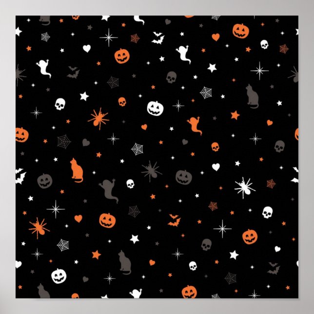 Halloween mönster poster (Framsidan)