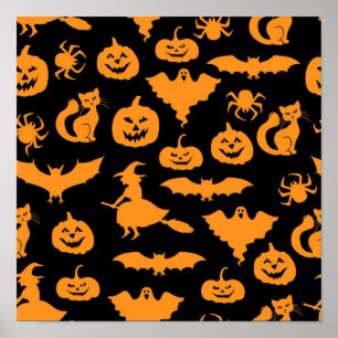 Halloween mönster poster