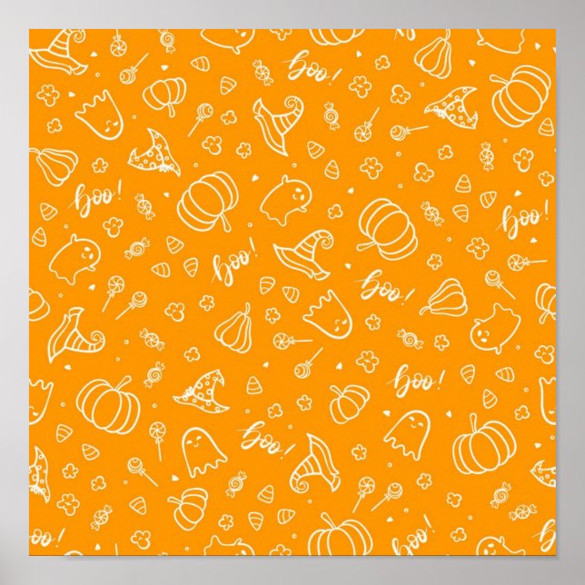 Halloween mönster poster (Framsidan)