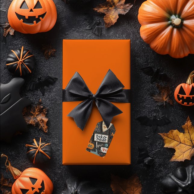 Halloween Mönster Presentetikett (Skapare uppladdad)
