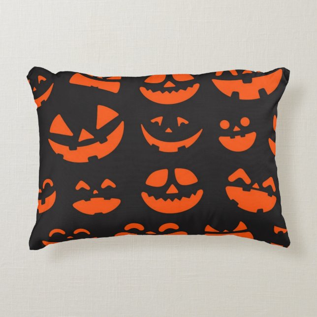 Halloween mönster prydnadskudde (Framsidan)