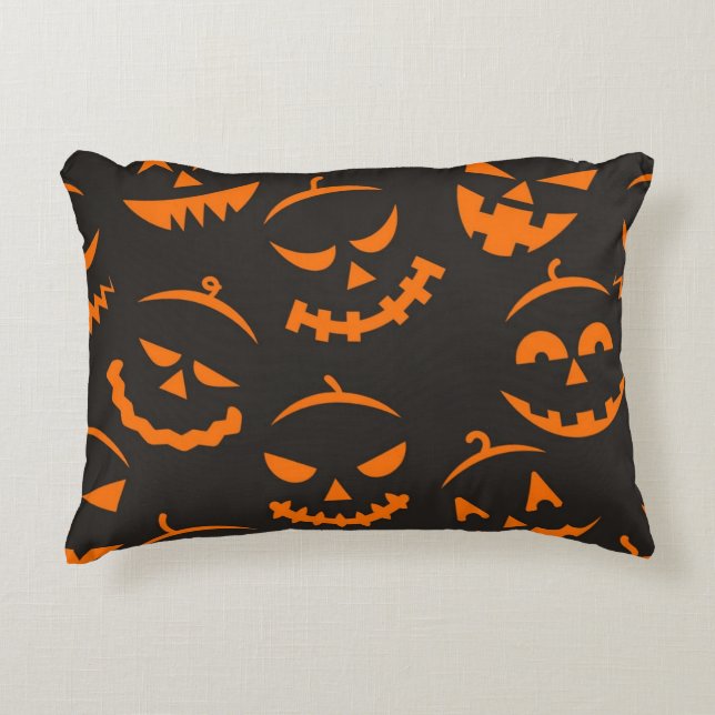 Halloween mönster prydnadskudde (Framsidan)