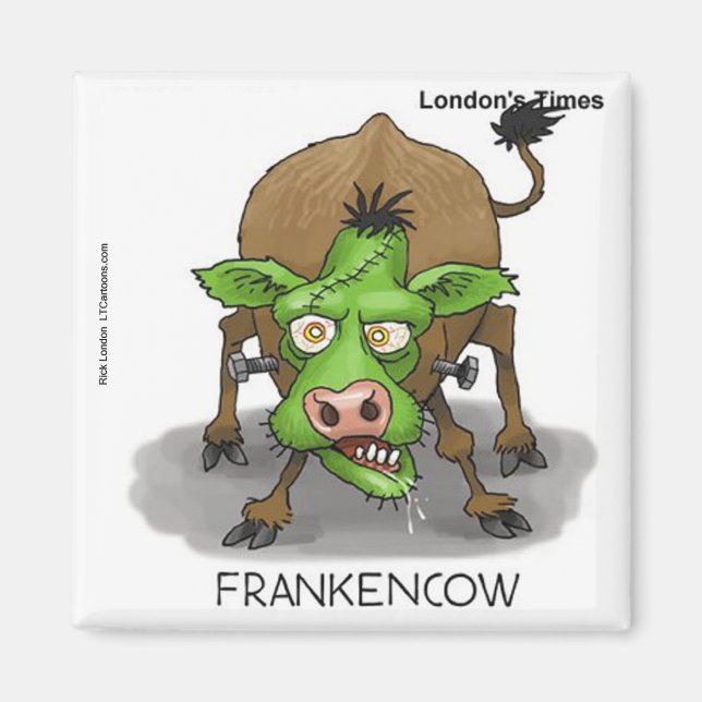 Halloween Monster Roliga Koffertpresenter Magnet (Framsidan)
