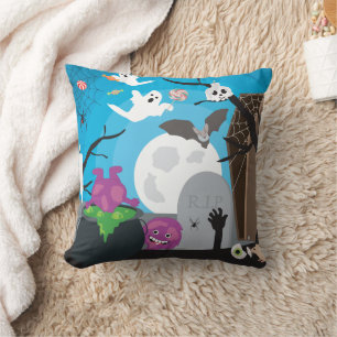 Halloween monster scen kudde