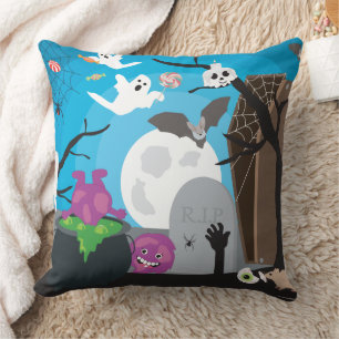 Halloween Monster Scene Kudde