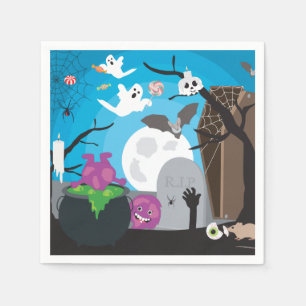 Halloween Monster Scene Pappersservett