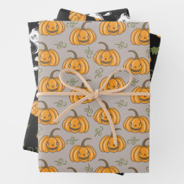 Halloween Mönster Spöken och Pumpkins