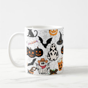 Halloween mönster. Spooky och söt Kaffemugg
