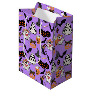Halloween mönster. Spooky och söt L Lila BG