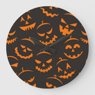 Halloween mönster stor klocka