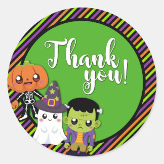 Halloween Monster Tack Party Favor Stickers Runt Klistermärke