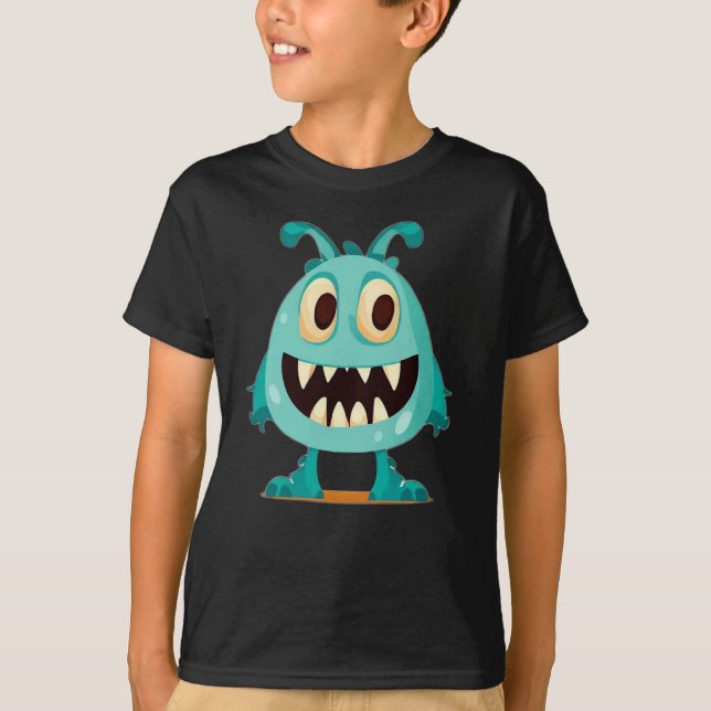 Halloween/Monster/tecknad T Shirt (Framsida)