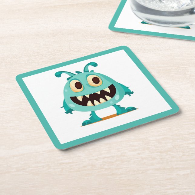 Halloween/Monster/tecknad Underlägg Papper Kvadrat (Vinklad)