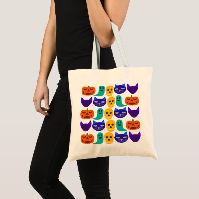 Halloween Mönster Tote Bag Tygkasse (Framsida (produkt))
