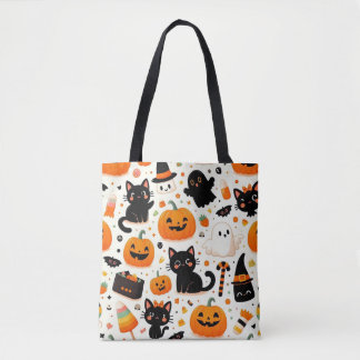 Halloween Mönster Tote Bag Tygkasse