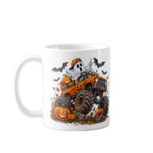 Halloween Monster Truck Pumpa Spöktraktör Rolig