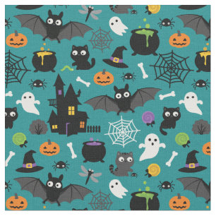 Halloween Mönster Tyg