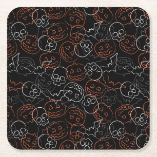 Halloween mönster underlägg papper kvadrat