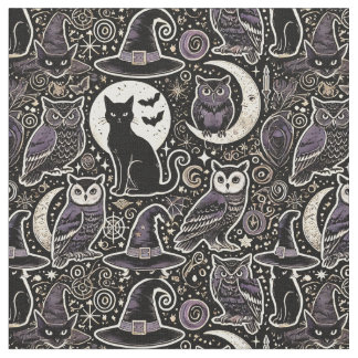 Halloween Mönster-Witchcraft och Spooky Night Tyg