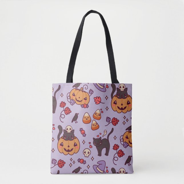 Halloween-mönsterdekoration kaffemugg tygkasse (Framsida)