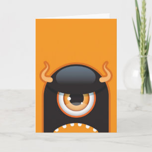 Halloween monsterkort kort