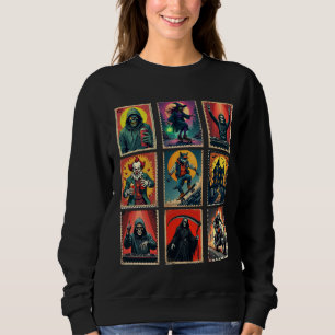 Halloween Monsters Frimärke Tee