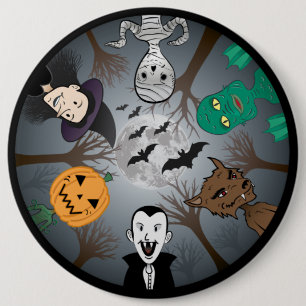 Halloween Monsters Knapp
