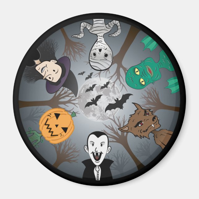 Halloween Monsters magnet (Framsidan)