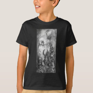 HALLOWEEN MONSTERS / ORK KRIG Black White Fantasy Tee
