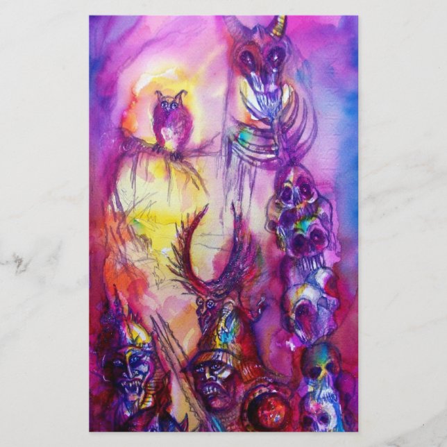 HALLOWEEN MONSTERS/ORK KRIG Fantasy Brevpapper (Framsida)