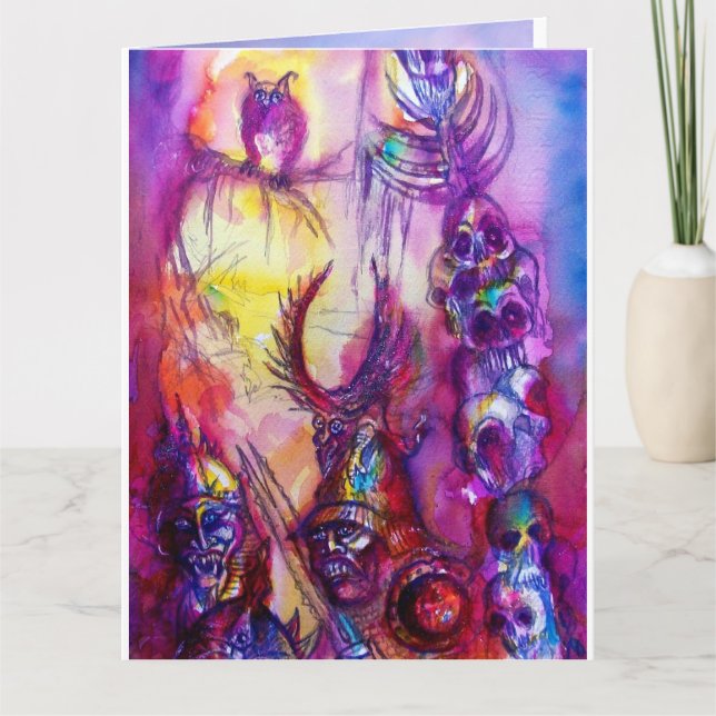 HALLOWEEN MONSTERS/ORK KRIG Fantasy Kort (Framsida)