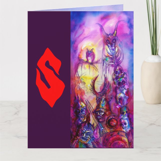 HALLOWEEN MONSTERS/ORK KRIG Fantasy Kort (Framsida)