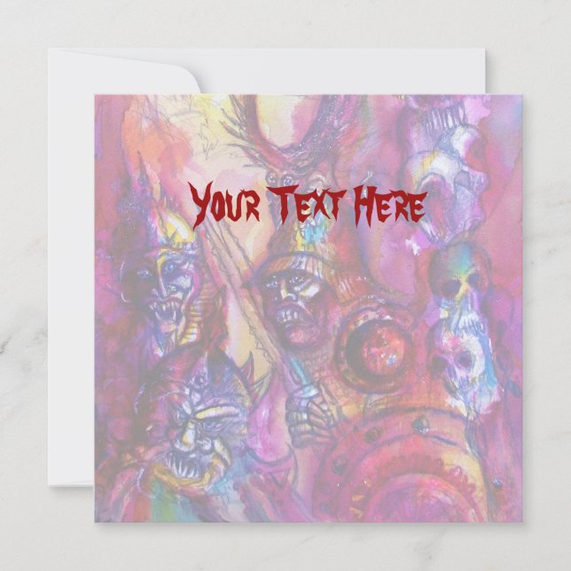 HALLOWEEN MONSTERS/ORK KRIG Fantasy Kort (Framsida)