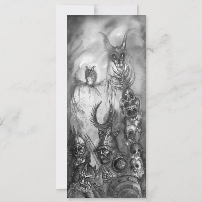 HALLOWEEN MONSTERS/ORK KRIG Fantasy Kort (Framsida)