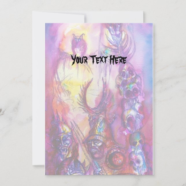 HALLOWEEN MONSTERS/ORK KRIG Fantasy Kort (Framsida)