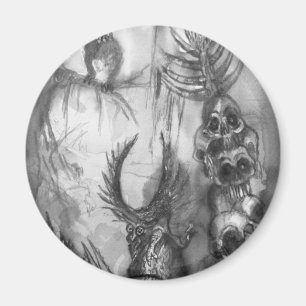 HALLOWEEN MONSTERS/ORK KRIG Fantasy Magnet