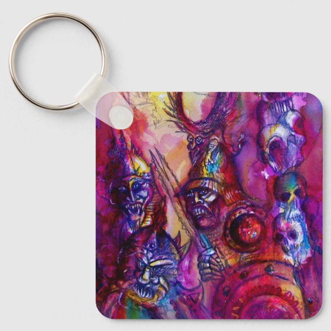 HALLOWEEN MONSTERS/ORK KRIG Fantasy Nyckelring (Framsida)
