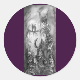 HALLOWEEN MONSTERS/ORK KRIG Fantasy Runt Klistermärke
