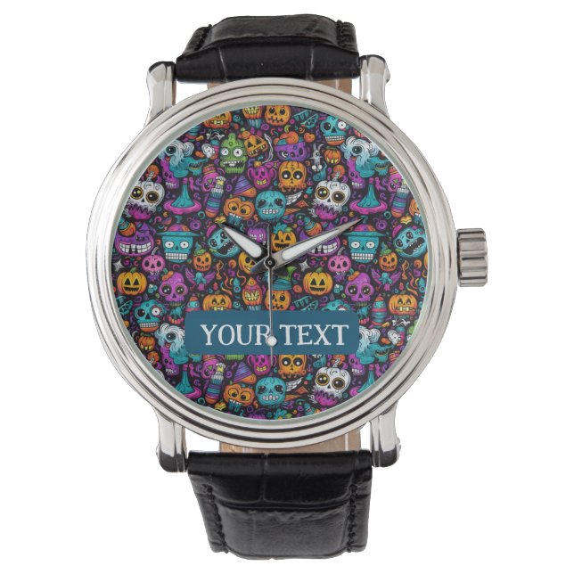 Halloween Monsters Watch Armbandsur (Framsida)