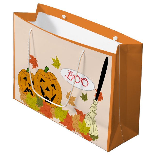 Halloween mood - gåvan hänger lös (Framsidan Vinklad)