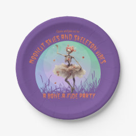 Halloween Moonlit Himmel och Skeleton Vibes