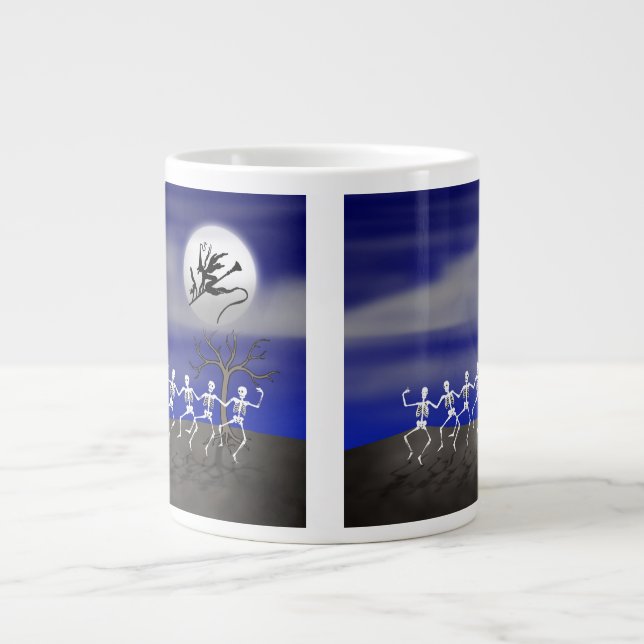 Halloween Moonlit Party Scene Jumbo Mugg (Framsidan)