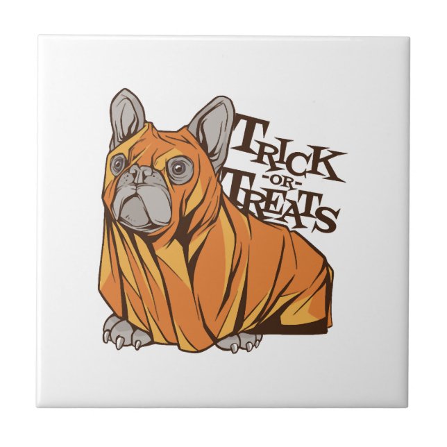 Halloween-moppar Kakelplatta (Framsidan)
