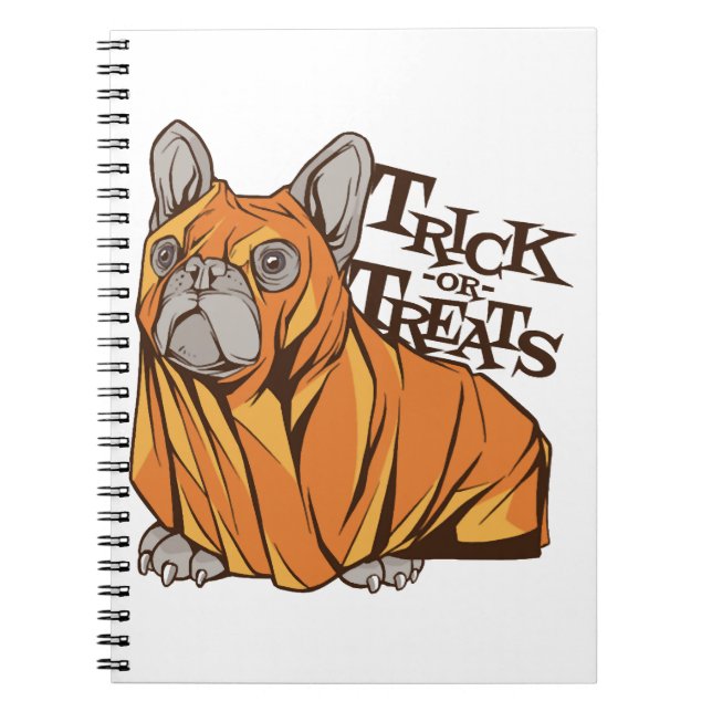 Halloween mops anteckningsbok (Framsidan)