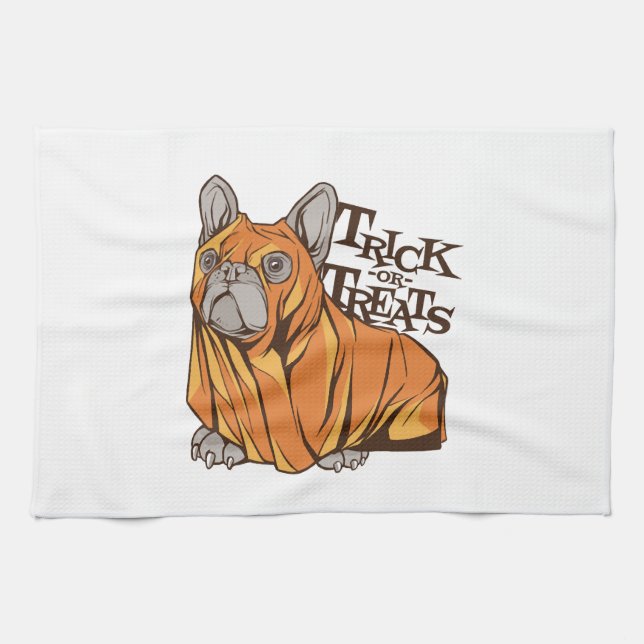 Halloween mops kökshandduk (Horisontell)
