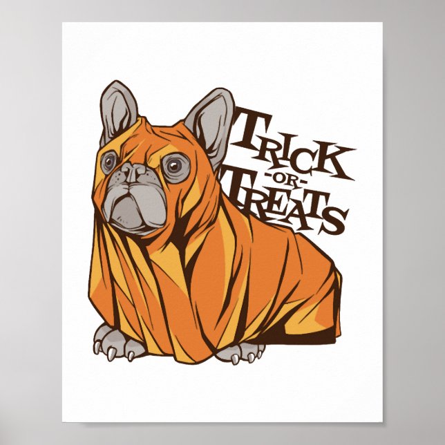 Halloween mops poster (Framsidan)