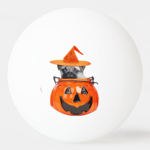 Halloween mopshund pingisboll